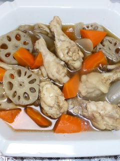 手羽もとと根菜の煮物-レシピのメイン写真