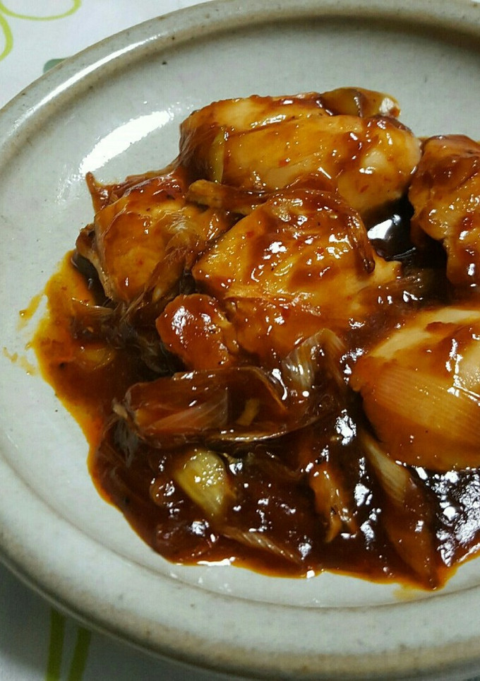 ササミと長ネギの豆板醤炒め-レシピのメイン写真