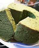 抹茶あん入り抹茶シフォンケーキ