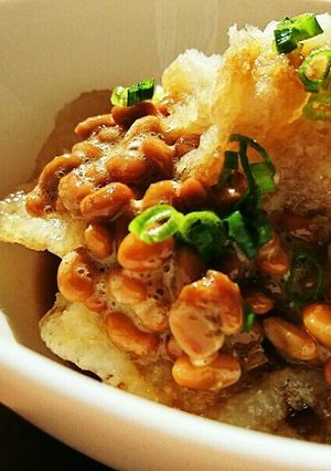 ＊揚げ焼き餠~おろし納豆ポン酢かけ~＊-レシピのメイン写真