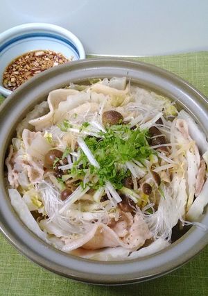 白菜と豚肉と春雨のミルフィーユ鍋♪-レシピのメイン写真