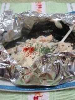 牡蠣とワカメのホイル焼き-レシピのメイン写真