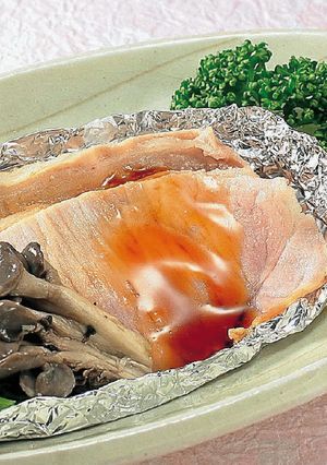 豚肉とほうれん草のホイル焼き-レシピのメイン写真