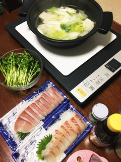 寒い日には、ぶり&鯛しゃぶ-レシピのメイン写真