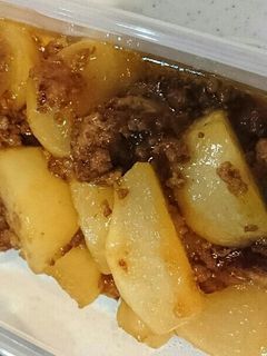 かぶと合い挽きミンチの甘辛煮-レシピのメイン写真