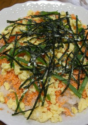レンジで簡単♪にんじんたらこ寿司-レシピのメイン写真