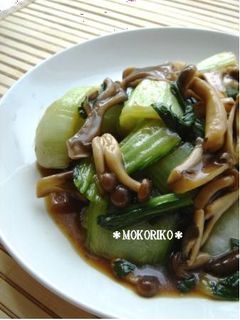 ★きのこと青梗菜のあんかけ炒め★-レシピのメイン写真