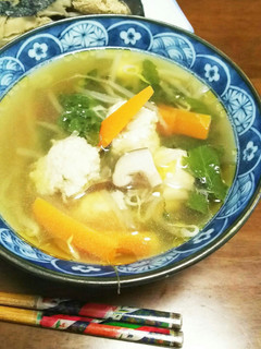 ふわふわ鶏団子の和風スープ~鍋にもOK~-レシピのメイン写真
