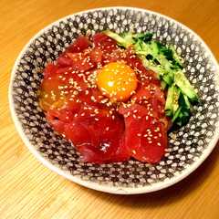 รูปของ （一人前）火を使わない！まぐろユッケ丼