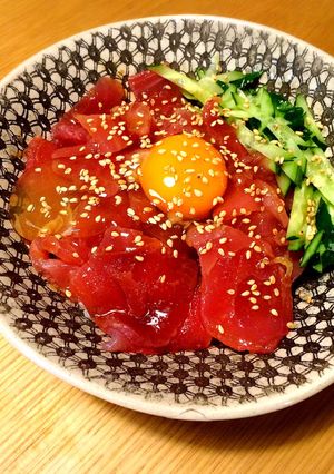 （一人前）火を使わない！まぐろユッケ丼-レシピのメイン写真