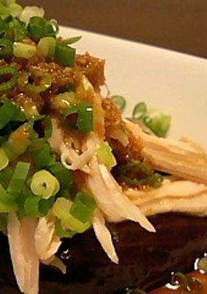 茄子と蒸し鶏のサラダ-レシピのメイン写真