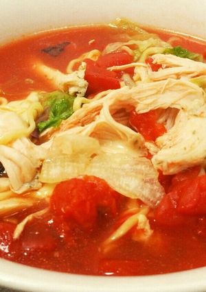 インスタントトマトラーメン-レシピのメイン写真