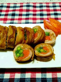 ごはんが進む!いんげんとにんじんの肉巻き-レシピのメイン写真