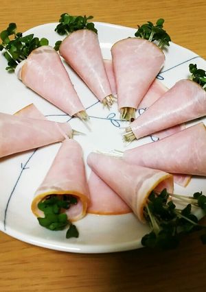 カイワレのハム巻き巻き-レシピのメイン写真