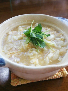 簡単♡うどんスープdeカニタマうどん♪-レシピのメイン写真