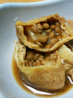 【低糖質】油揚げの納豆きんちゃく-レシピのメイン写真
