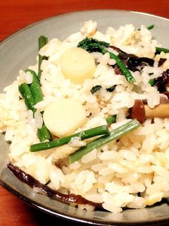 山菜の炊き込みご飯♡-レシピのメイン写真