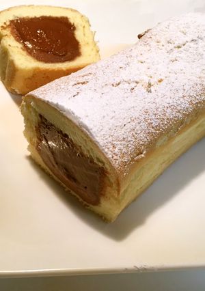 パウンド型チョコクリームシフォンンケーキ-レシピのメイン写真