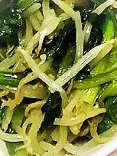 簡単鍋いらず!5分でもやし小松菜ナムル-レシピのメイン写真