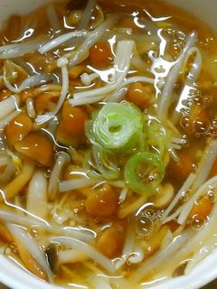 和食*なめこと もやしエノキの 白だし煮-レシピのメイン写真