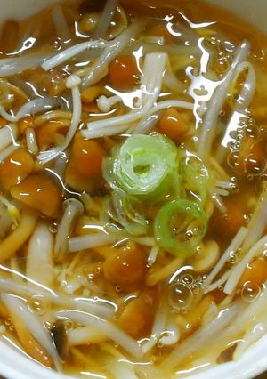 和食*なめこと もやしエノキの 白だし煮-レシピのメイン写真