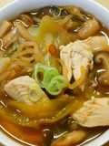 鶏むね肉と青梗菜 もやしのにんにく醤油煮