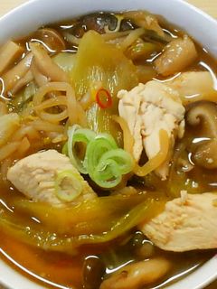 鶏むね肉と青梗菜 もやしのにんにく醤油煮-レシピのメイン写真