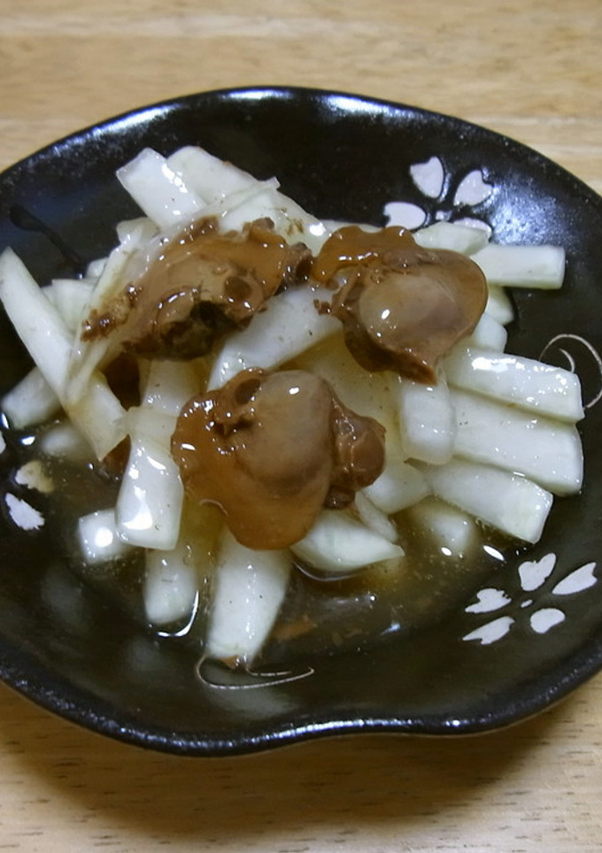 超簡単！赤貝の缶詰と大根の和え物-レシピのメイン写真