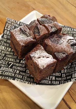 林檎のコンポート★チョコレートケーキ-レシピのメイン写真