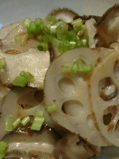 蓮根としいたけのさっぱりおひたし♪-レシピのメイン写真