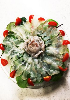 活きヒラメのカルパッチョ-レシピのメイン写真