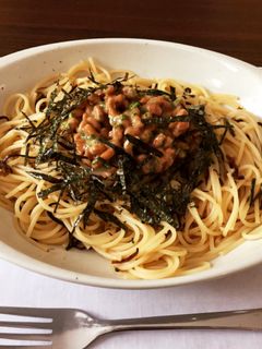 ひとりランチに♡簡単納豆パスタ♡-レシピのメイン写真