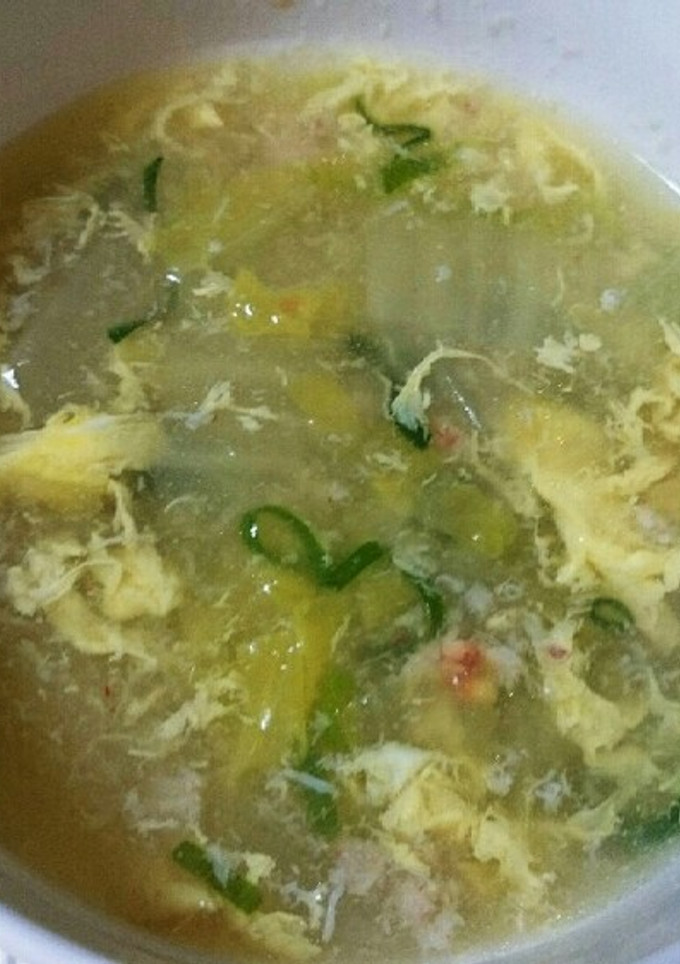 白菜と卵のぽかぽか中華スープ-レシピのメイン写真