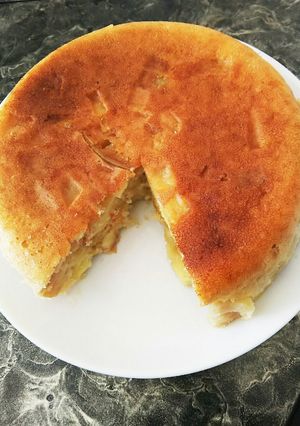 炊飯器でごろごろ林檎ホットケーキ-レシピのメイン写真