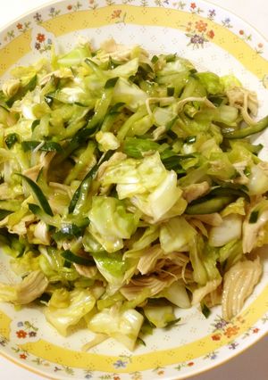 レンジで簡単！ささみとキャベツの旨サラダ-レシピのメイン写真