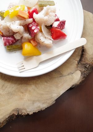 たことカリフラワーのピクルスサラダ-レシピのメイン写真