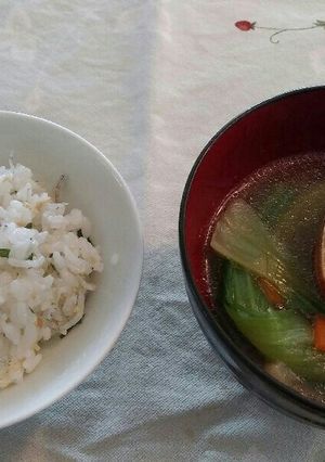 あさりとチンゲン菜の優しいスープ-レシピのメイン写真