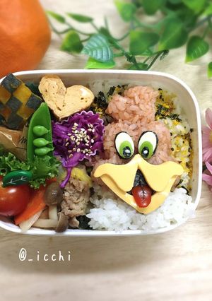 酉年キャラ弁!ウッドペッカー-レシピのメイン写真
