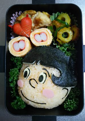 旦那⭐キャラ弁 ワカメちゃん-レシピのメイン写真