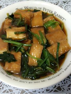 ほうれん草と厚揚げの生姜炒め煮-レシピのメイン写真