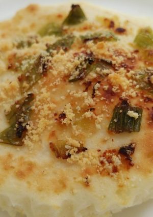 レンジ蒸しパン→甘辛ねぎ味噌チーズ焼-レシピのメイン写真