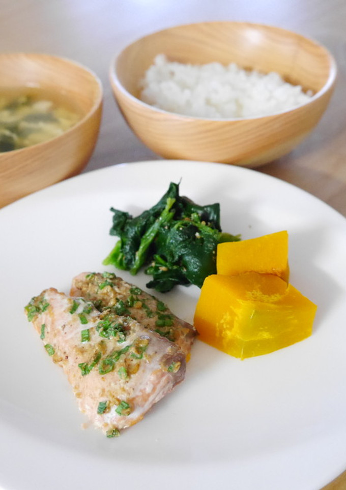 離乳完了期☆鮭のねぎみそ焼き-レシピのメイン写真