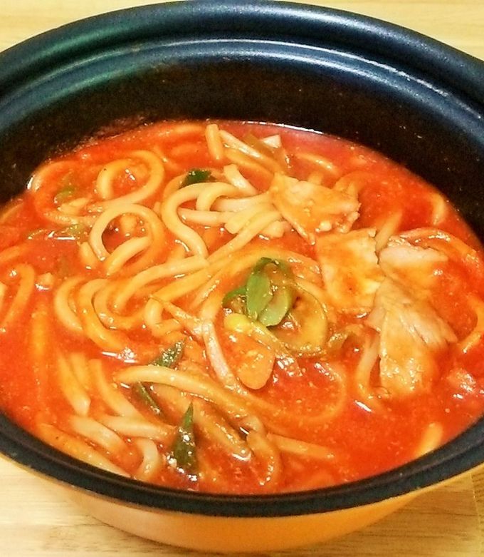 洋風トマトチーズ煮込みうどん-レシピのメイン写真