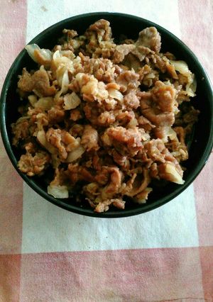 ご飯のお供に!豚こまの甘辛煮-レシピのメイン写真