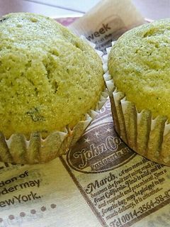 *黒豆in抹茶マフィン*-レシピのメイン写真