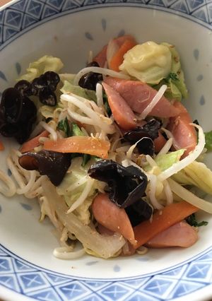 ダシダでレンチン！カット野菜&ソーセージ-レシピのメイン写真