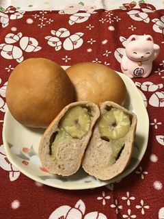 黒豆の煮汁も活用!栗きんとんパン-レシピのメイン写真