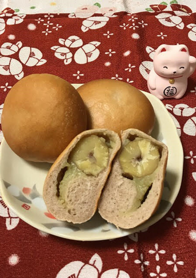 黒豆の煮汁も活用！栗きんとんパン-レシピのメイン写真
