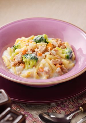 ワンポットシーチキンクリームパスタ-レシピのメイン写真