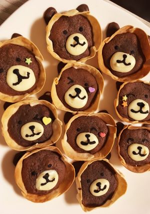 餃子の皮×チョコで簡単♡ベビーベアチョコ-レシピのメイン写真